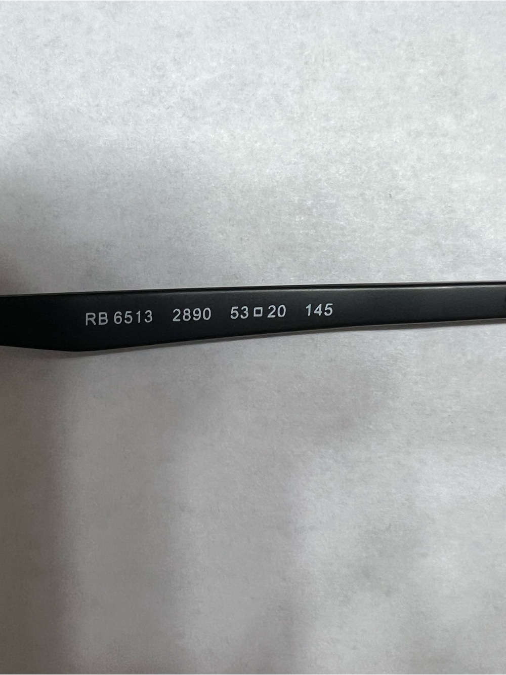 Ray-Ban 6513 Liteforce Semi-Rimless Glasses in Black and Gold - Picture 5 of 5
